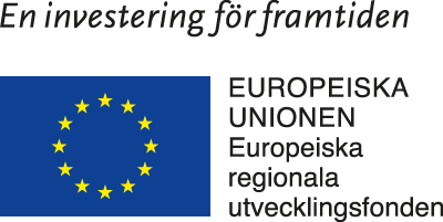 EU-logotyp – Europeiska regionala Utvecklingsfonden EU-logotyp - Europeiska regionala Utvecklingsfonden